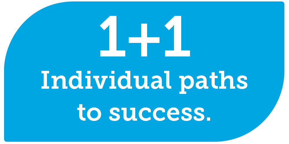 1+1 Individual Paths to Sucess 