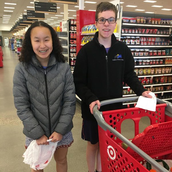 Students shopping at Target
