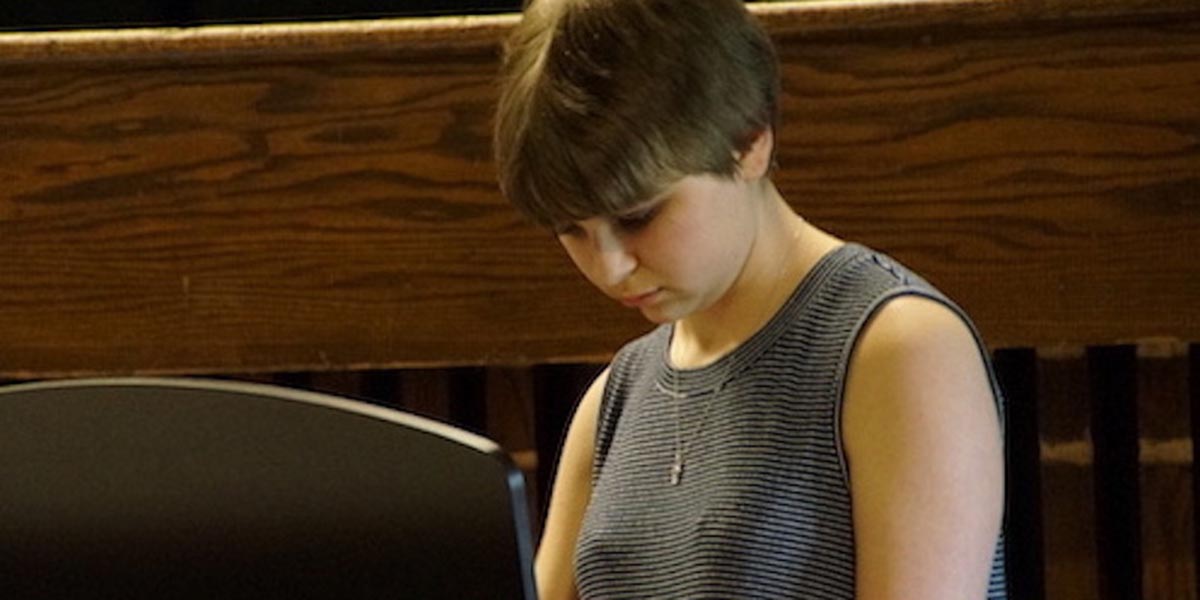Enrichment piano student 