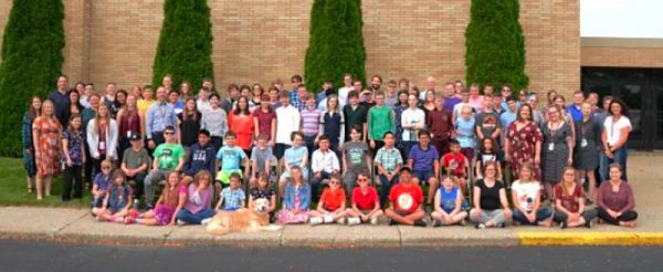 Group images of Franklin Academy staff and students
